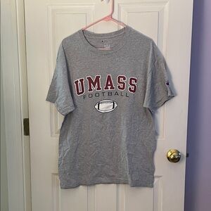 Champion Gray UMass Football Tee